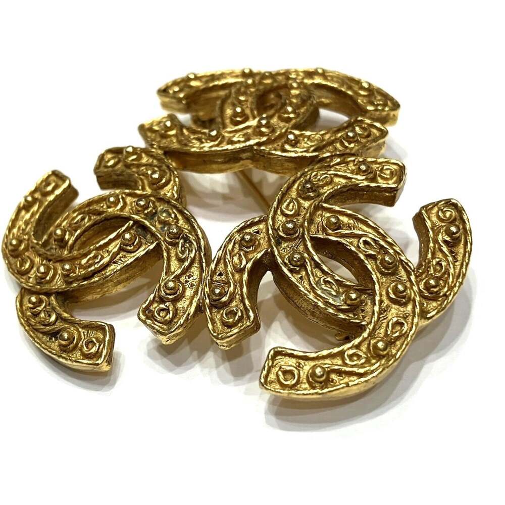 Chanel Cc Logo Brooch Metal #266489C67B - Picture 2 of 9